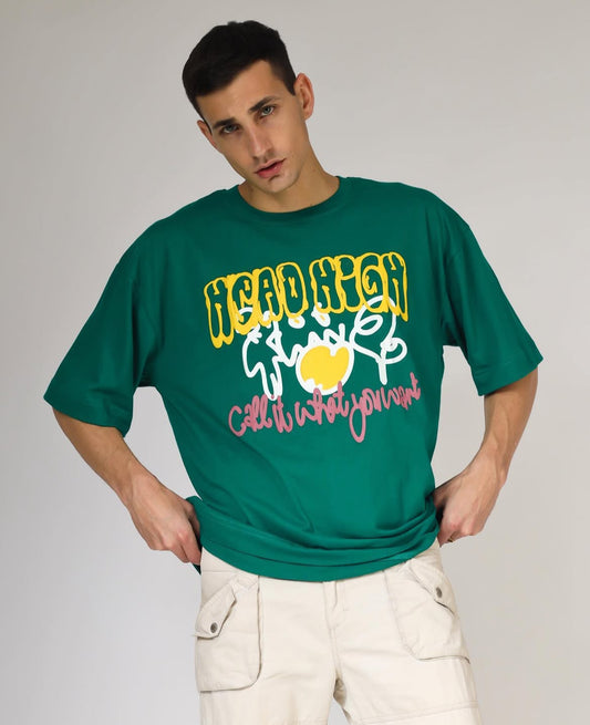 GREEN DOODLE TEE